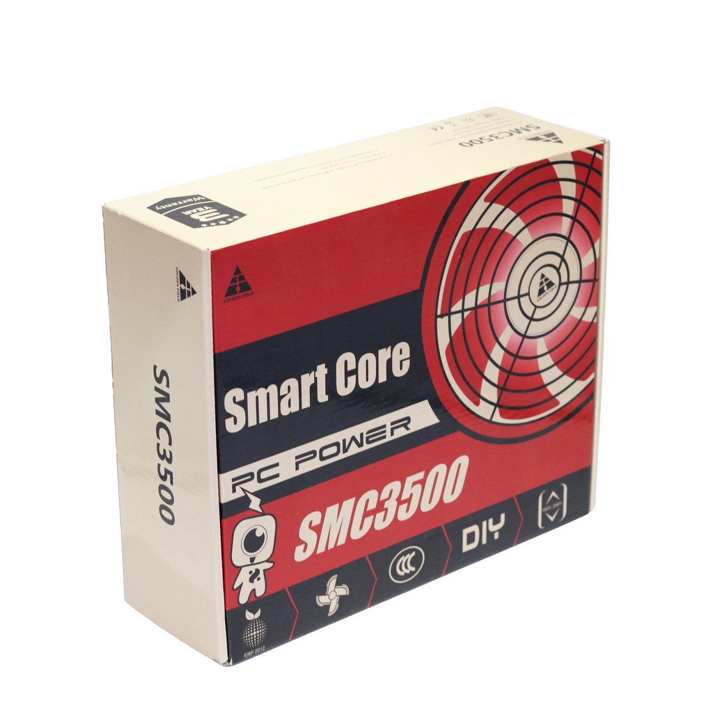 Nguồn máy tính Golden Field Smart Core SMC3500 350w Công suất thực - Hàng Chính Hãng - Bảo hành 36 tháng