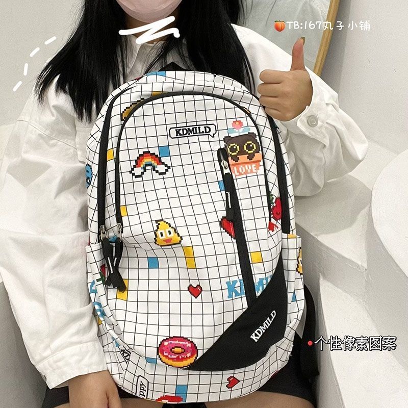 Ba Lô Đi Học Phong Cách Ulzzang Harajuku Nhật Bản Đơn Giản Ngọt Ngào Và Cá Tính Đa Năng Dành Cho Nữ Trung Học Chính Hãng