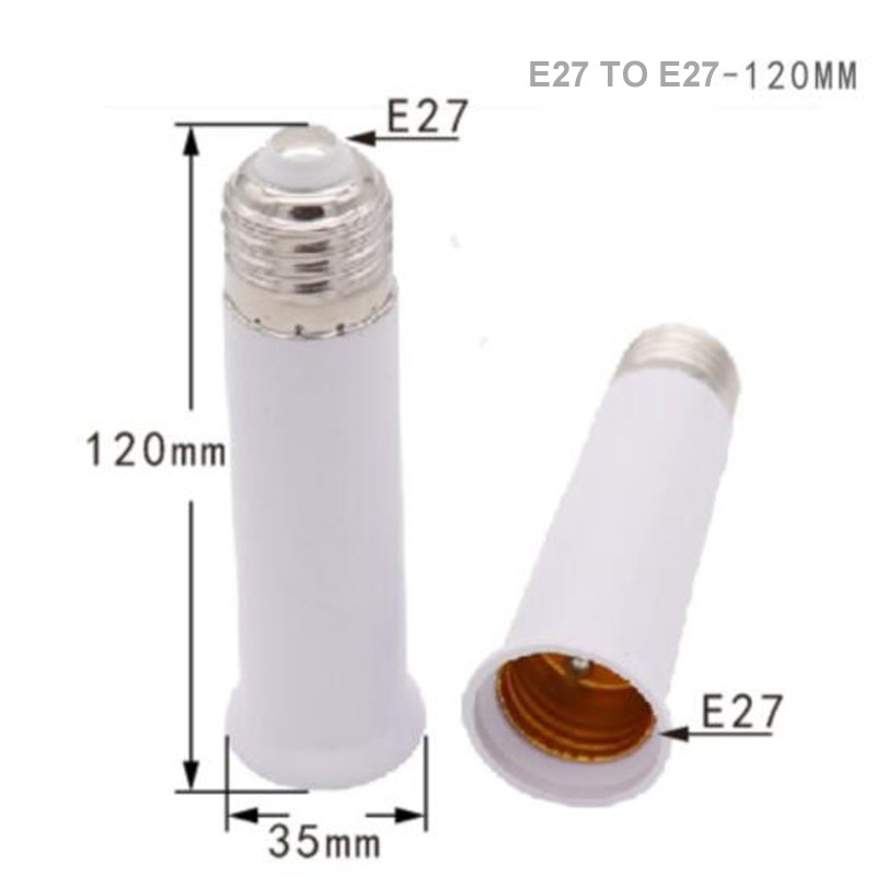 Đuôi Đèn Chuyển Đổi Nối Dài E27 Sang E27 120mm 120mm Cho Bóng Đèn Led Vnh27