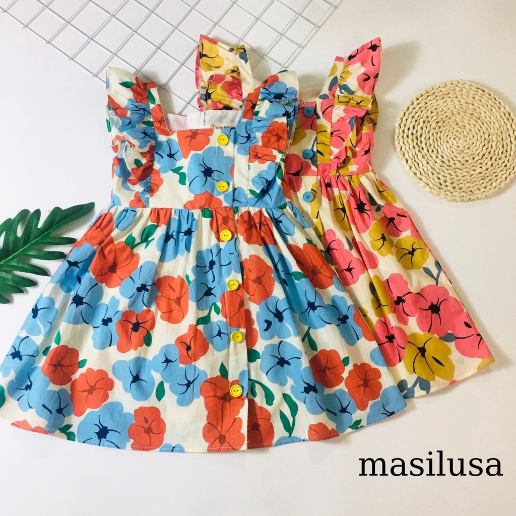 Đầm hoa bé gái xinh xắn