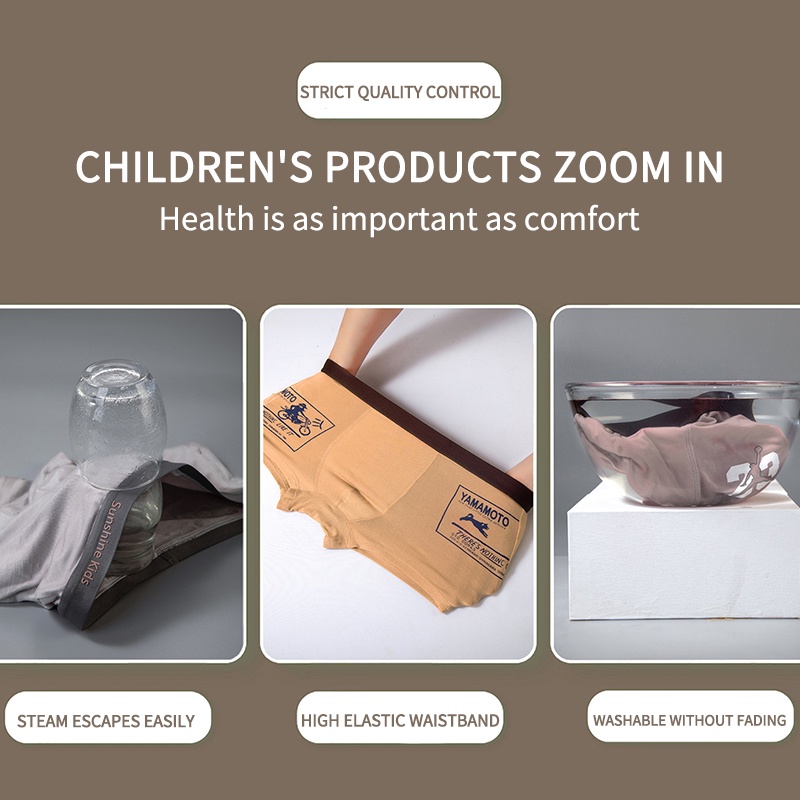 Quần Lót Kháng Khuẩn Thời Trang Cho Bé Trai 5-17 Tuổi