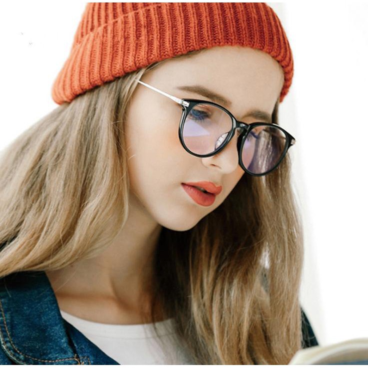 Kính mắt gọng kim loại kiểu dáng cổ điển thời trang balo local brand