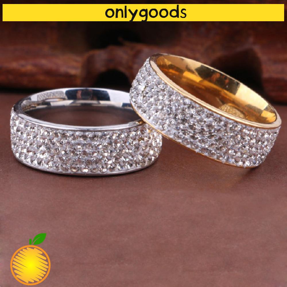 Nhẫn Thép Không Gỉ 8mm Đính Đá Zircon 8mm Nhiều Màu Sắc Thời Trang Cho Nam Nữ