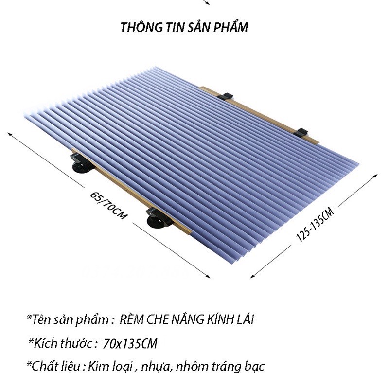 Rèm Che Nắng Kính Lái Chống Tia UV Cực Tốt titan.st