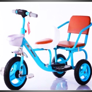 Xe Đạp Xích Lô Cỡ Đại 2 Ghế Cho Bé 2-6 Tuổi