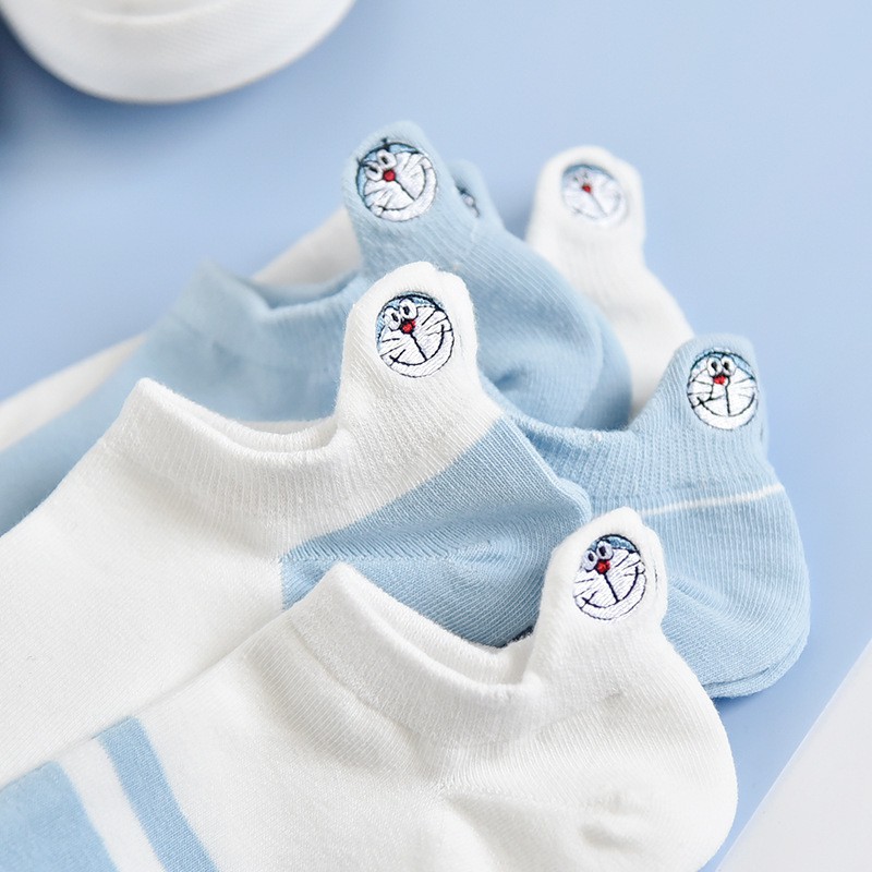 Tất chân cổ ngắn hoạt hình doraemon, cậu bé shin mã HA468