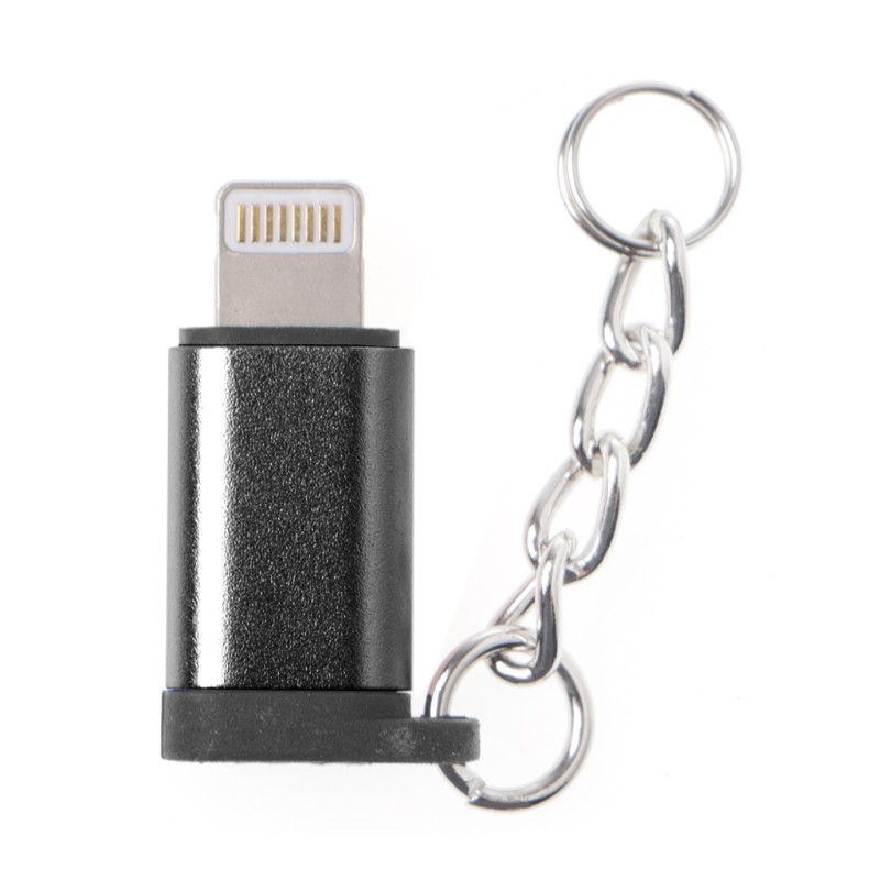 Cáp Chuyển Đổi Cổng Micro Usb Cái Sang Lightning Có Móc Khóa Cho Iphone Ipad