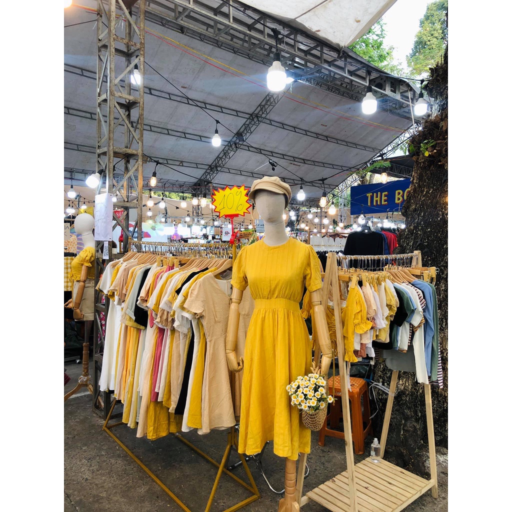 [HOT]Váy Thiết Kế Dáng Xòe Xẻ Lưng - Váy Hoa Ulzzang Tiểu Thư - Váy Babydoll Vải Hoa Xinh | BigBuy360 - bigbuy360.vn