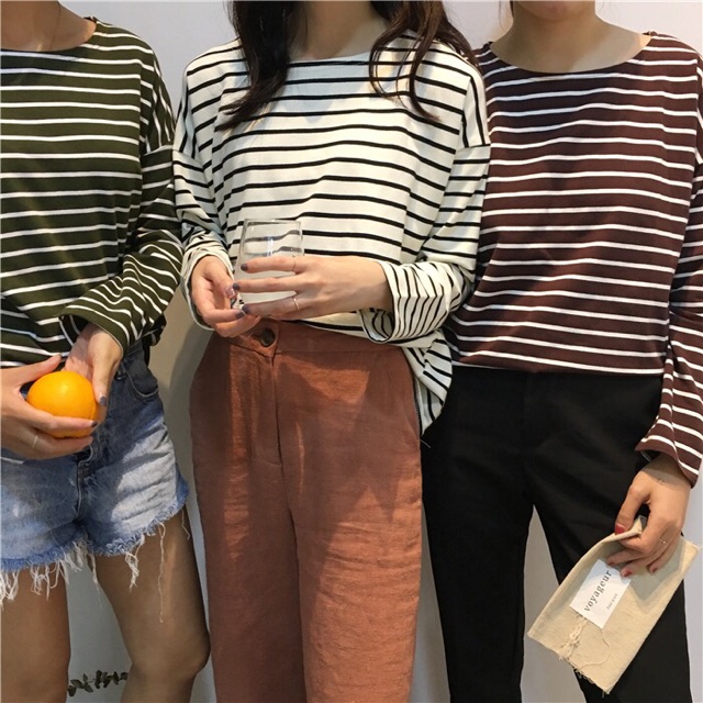 Áo kẻ ngang moses queen hàng chuẩn ❤️ | BigBuy360 - bigbuy360.vn