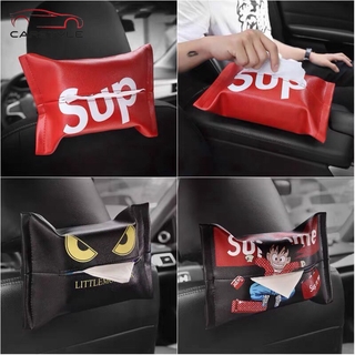 Hộp đựng giấy trên xe hơi supreme cao cấp bằng da nhiều mẫu mã siêu dễ thương sup Supreme