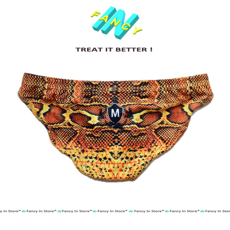 Quần Lót Nam Bikini Gợi Cảm DM , Sịp Tam Giác Fancy In - BK001