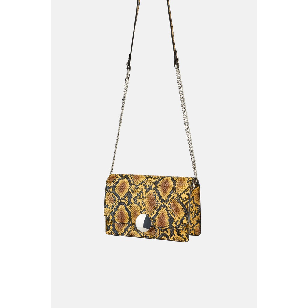 (Zara đủ bill) Túi Zara ANIMAL PRINT CROSSBODY BELT BAG