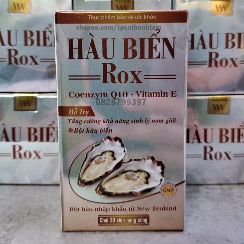 HÀU BIỂN ROX COENZYME Q10 VITAMIN E - tăng cường sinh lý nam -HỘP 30 VIÊn