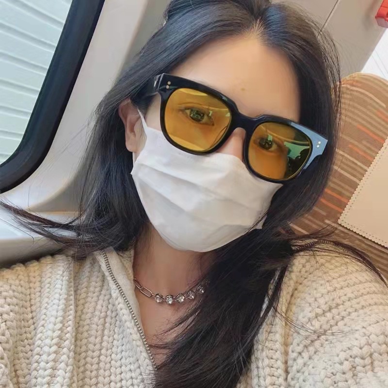 Kính Mát Gọng Vuông Chống Tia UV400 Thời Trang Cho Nam Nữ