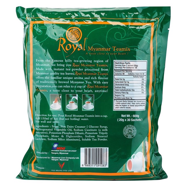 Trà sữa royal myanmar tea