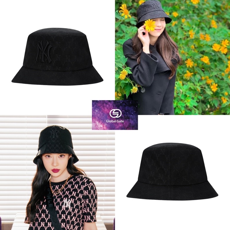 Mũ bucket MLB mono chìm