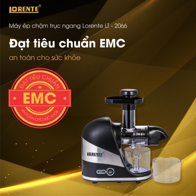 Đẳng cấp máy ép chậm LORENTE ép các loại cùi dừa, ổi,rau má