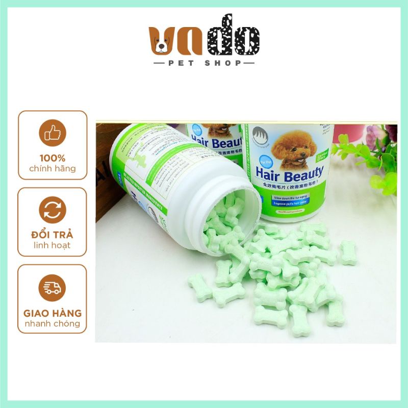 Viên nhai dưỡng lông cho chó Spirit - Snack dưỡng da lông cho chó Hair Beauty