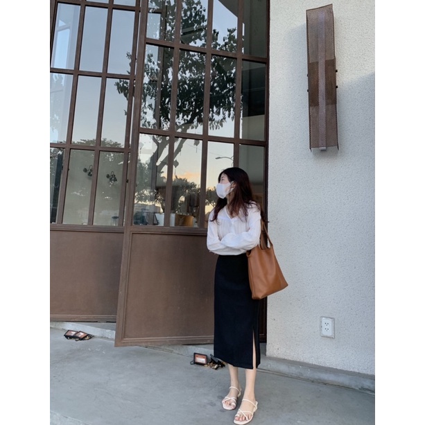 Chân váy xẻ 3 màu korea [ Hình thật] | BigBuy360 - bigbuy360.vn