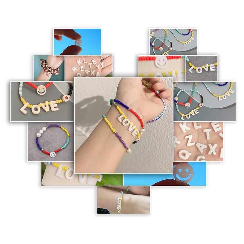 Bộ 2 hạt charm hình chữ cái tiếng anh