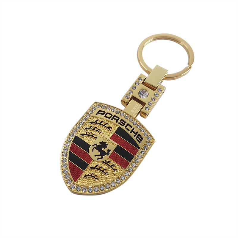 1 Móc Khóa Hình Logo Porsche Bằng Kim Loại