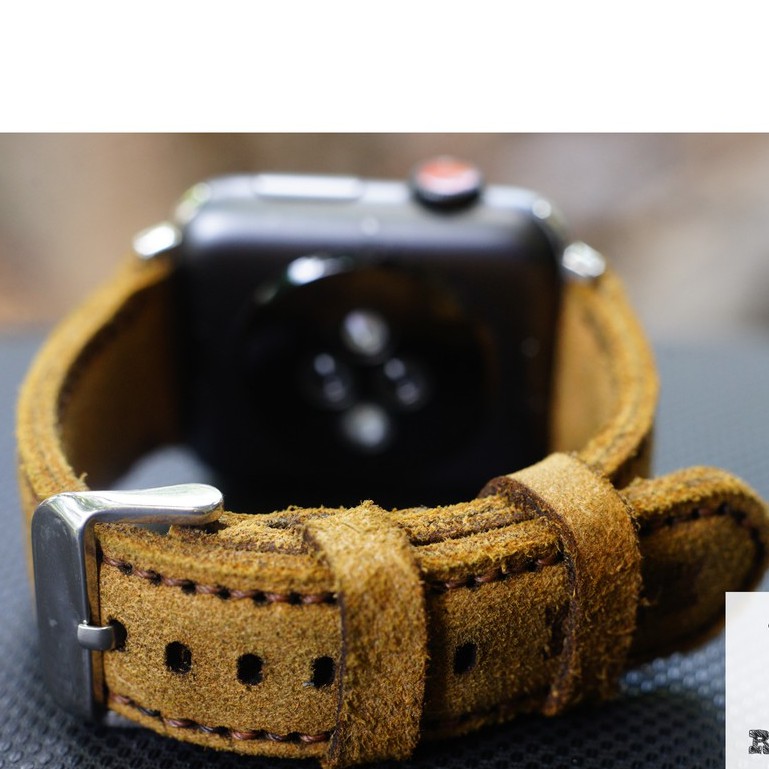 Dây đồng hồ Apple Watch , Iwatch , Iphone Watch Da Bò Lộn Nâu RAM Leather Classic 1960  Bền Đẹp