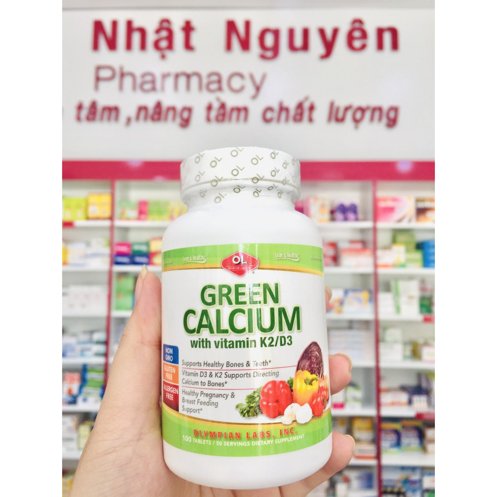 Green Calcium – Bổ sung canxi hữu cơ cho bà bầu, trẻ em, người lớn hộp 100 viên