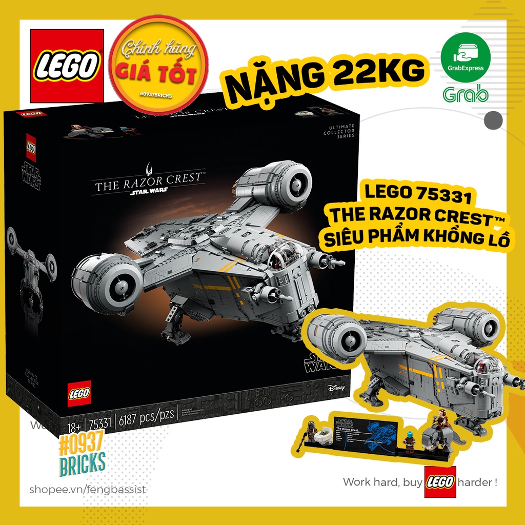 75331 LEGO UCS Star Wars  The Razor Crest CHIẾN HẠM RAZOR 0937BRICKS