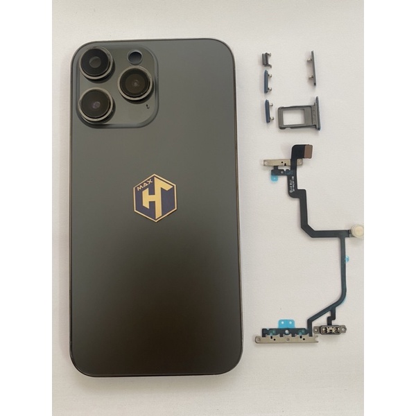 Vỏ độ i.phone Xr lên 13Pro Xanh bộ đội tặng full bộ led + phím khay sim