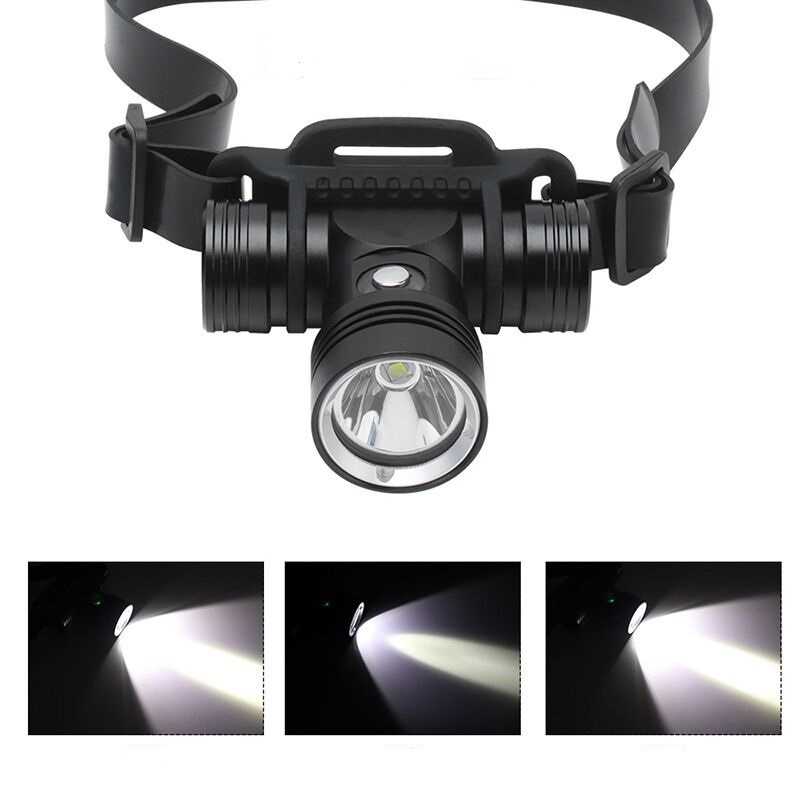 Đèn Pha led drl2 1000 lumens xm-l2 6000k Có Thể Sạc Được, Chống Thấm Nước, Có Màn Hình Hiển Thị 60 Độ