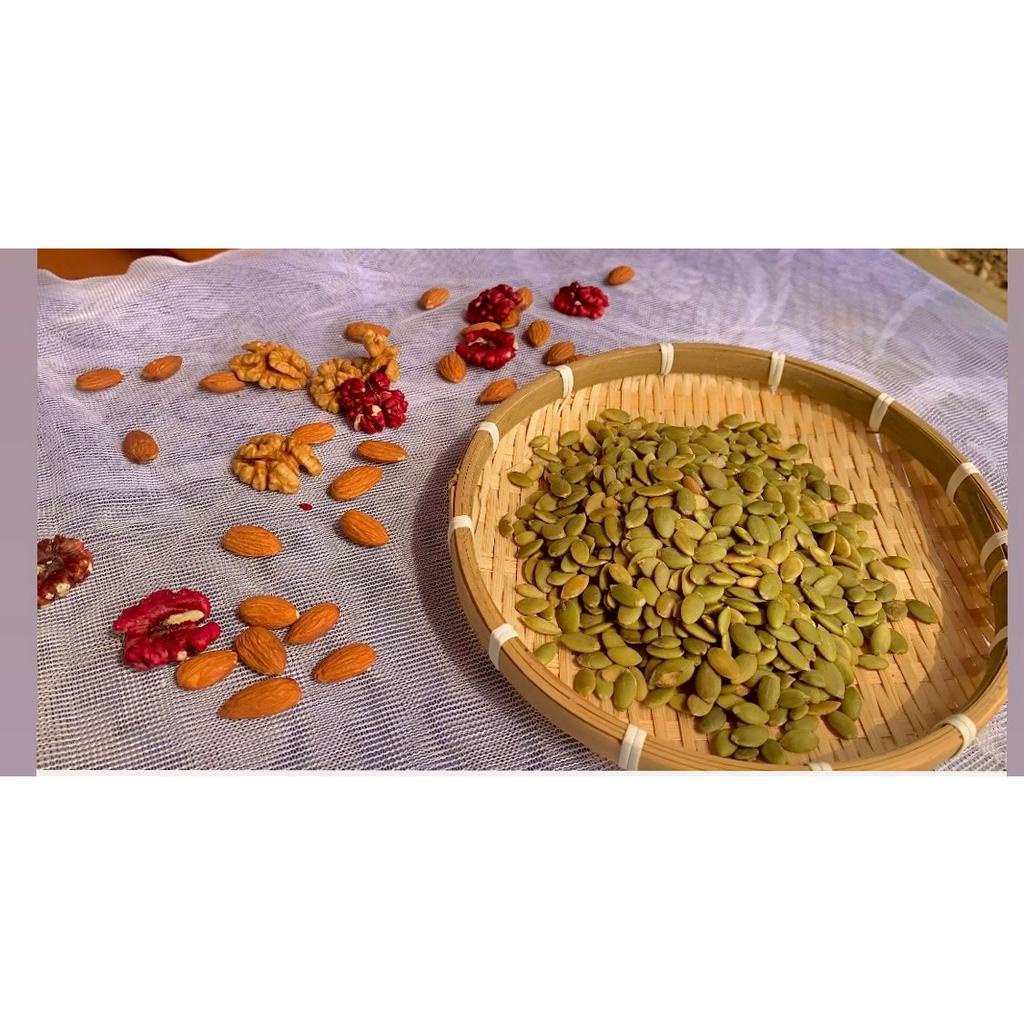 Nhân hạt bí xanh Ấn Độ (đã tách vỏ) hũ 250gr-500gr