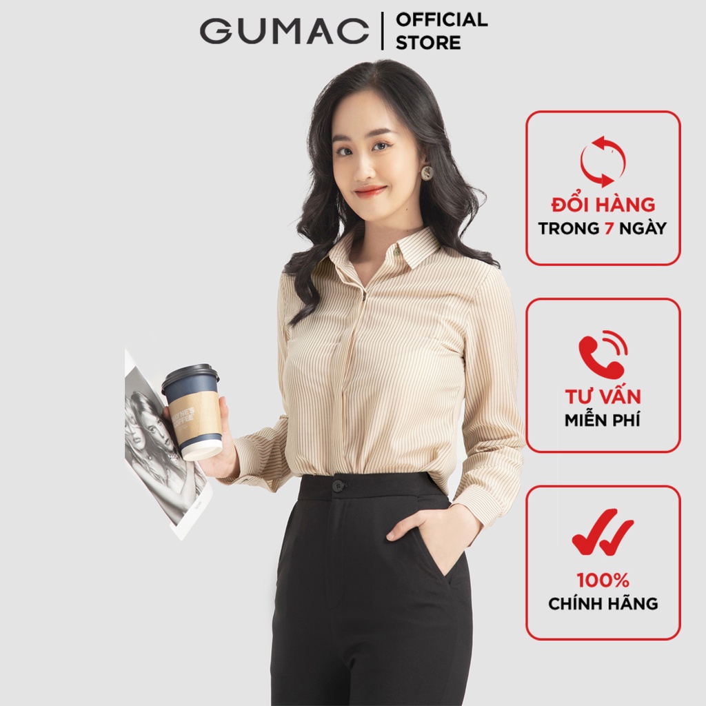Áo sơ mi giấu nút AB12002 GUMAC