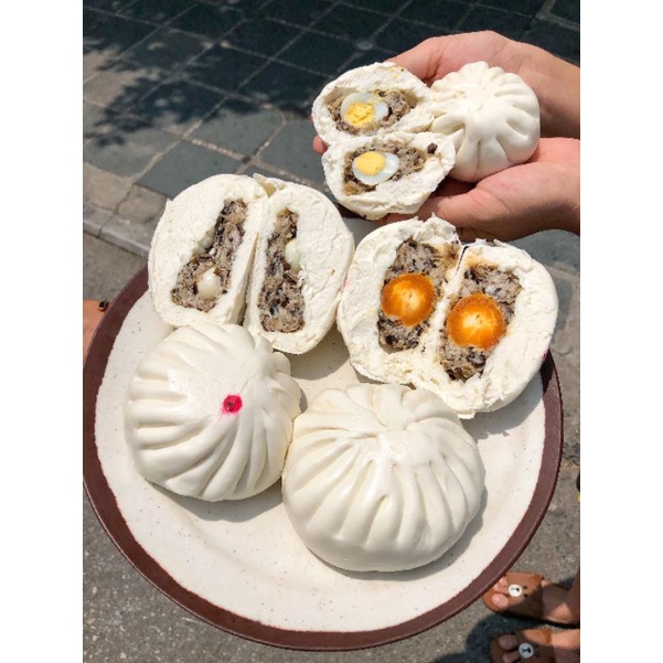 Bánh bao tươi trứng muối