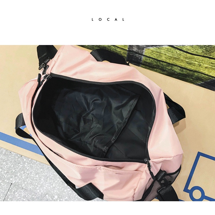 Túi Đựng Đồ Tập Thể Thao/Yoga Bằng Nylon Chống Thấm Nước Thời Trang Hàn Quốc