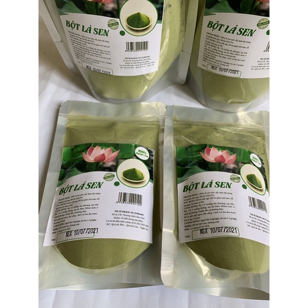 100g Bột lá sen nguyên chất giúp ngủ ngon