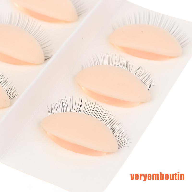 Miếng Silicone Thực Hành Nối Mi Giả Có Thể Tháo Rời