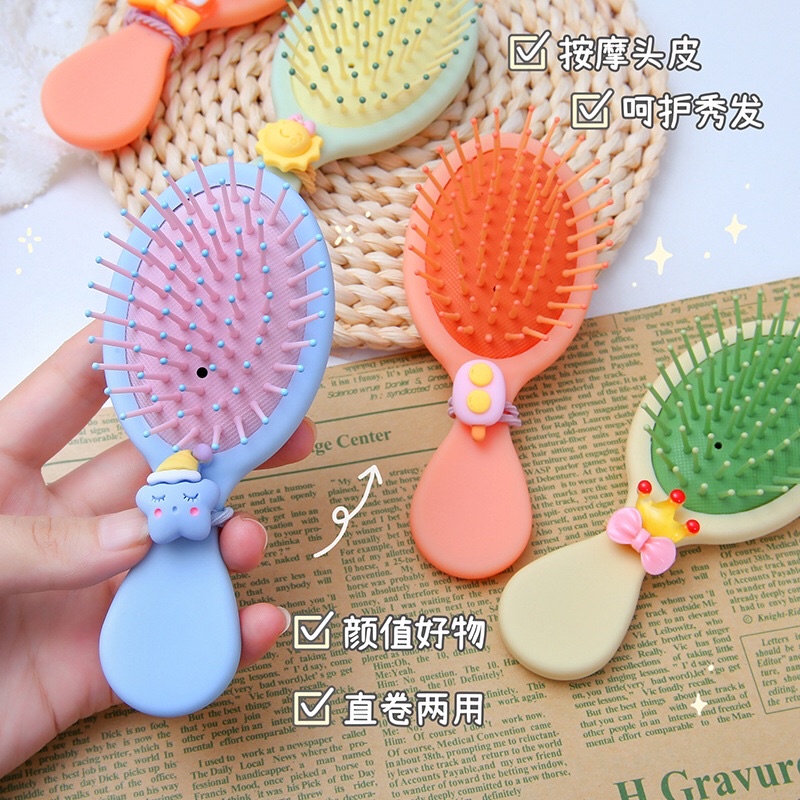 Lược chải tóc gỡ rối mini cute, lược cho em bé