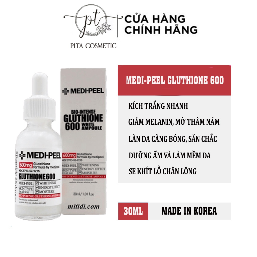 [Chính Hãng] Tinh Chất Dưỡng Trắng Medi Peel Glutathione 600 White Ampoule Serum