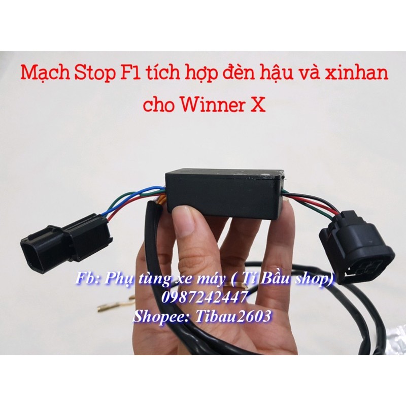 Mạch Stop F1 tích hợp đèn hậu và xinhan cho Winner X nhiều chế độ