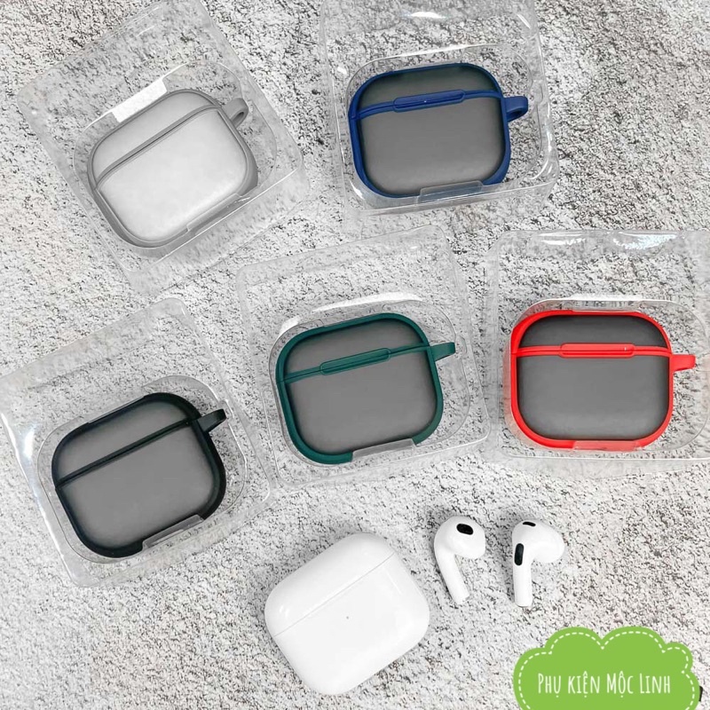 Vỏ bọc bao cho tai nghe Airpods 3 | 2 | 1 | Pro 2021 - Case nhám mờ chống bám vân tay chống sốc