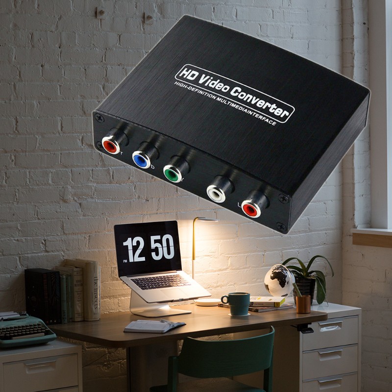 Bộ Chuyển Đổi Âm Thanh 1080p Hdmi Sang Rgb Comped 5 Rca Ypbpr Và R / L