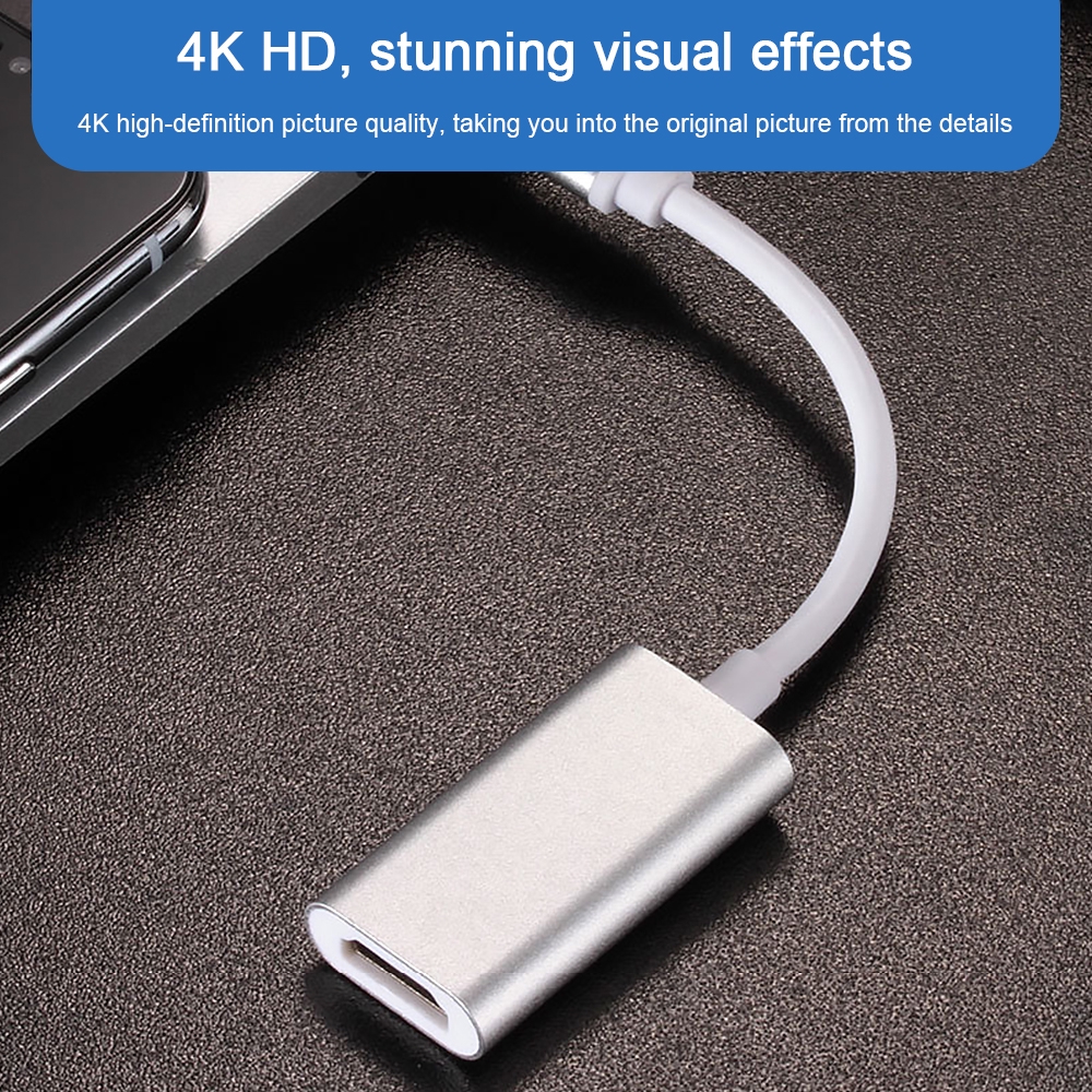 4K HD Single port USB 3.1 USB-C Type C to HDMI HDTV Adapter For MacBook Huawei Samsung Converter Cable