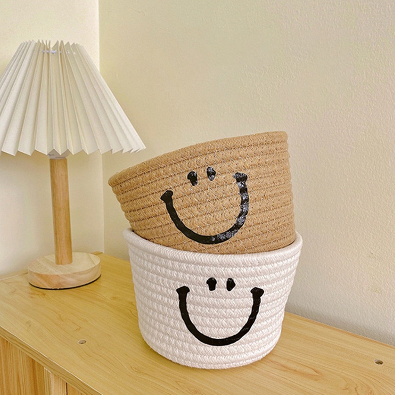 Giỏ Đựng Đồ Dùng Để Bàn Bằng Cotton Nhiều Màu Sắc Tiện Dụng