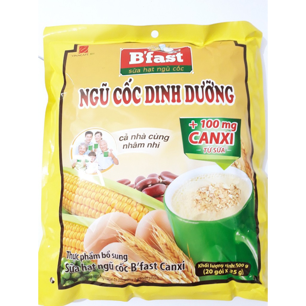 Ngũ Cốc Dinh Dưỡng Vinacafe Bịch 500g x 20 Gói