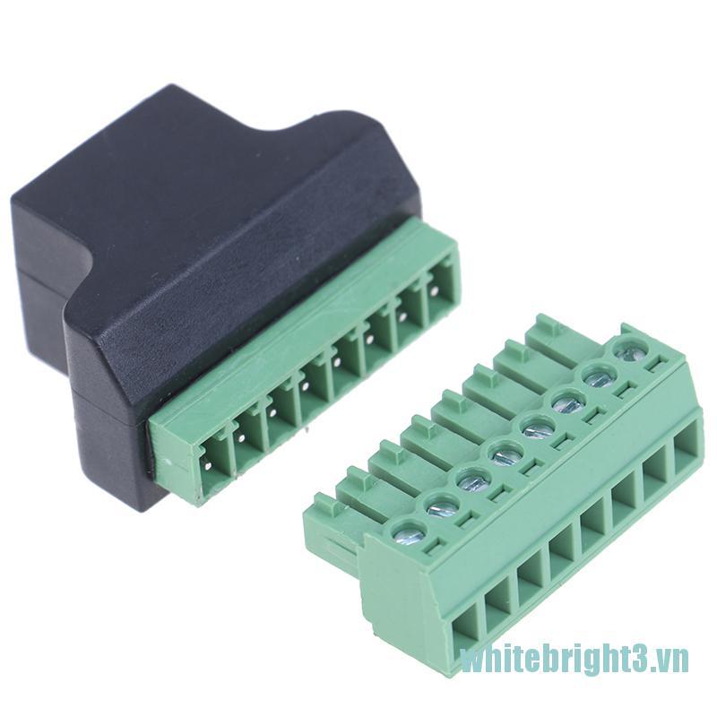 Đầu Nối Rj45 Đầu Cái Sang 8 Pin Cho Cctv Dvr