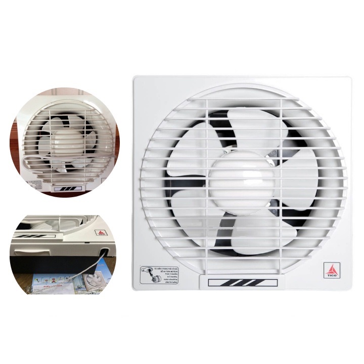 Quạt thông gió gắn tường Tico TC-20AV6 1,2 Chiều -  Công suất 27w - Màu Trắng Kem
