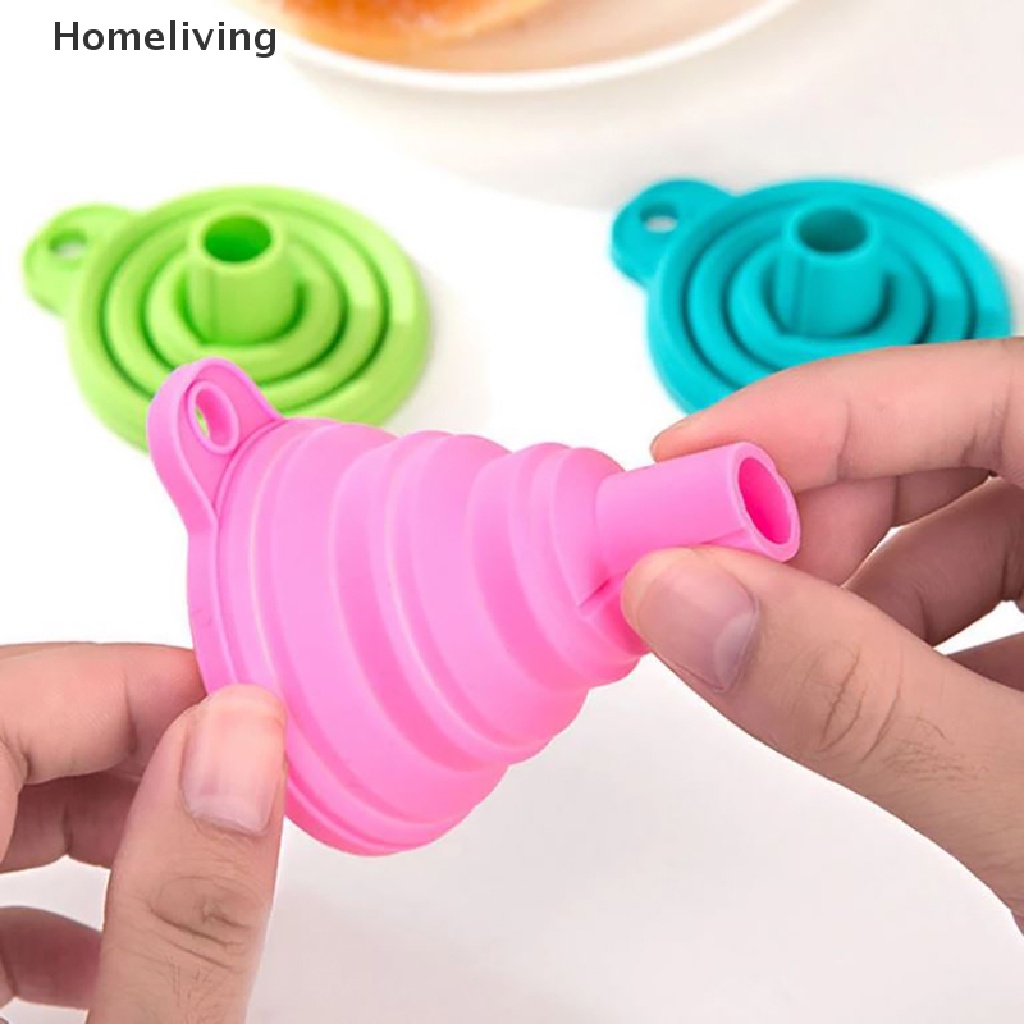 Phễu mini bằng silicon có thể gấp gọn tiện dụng