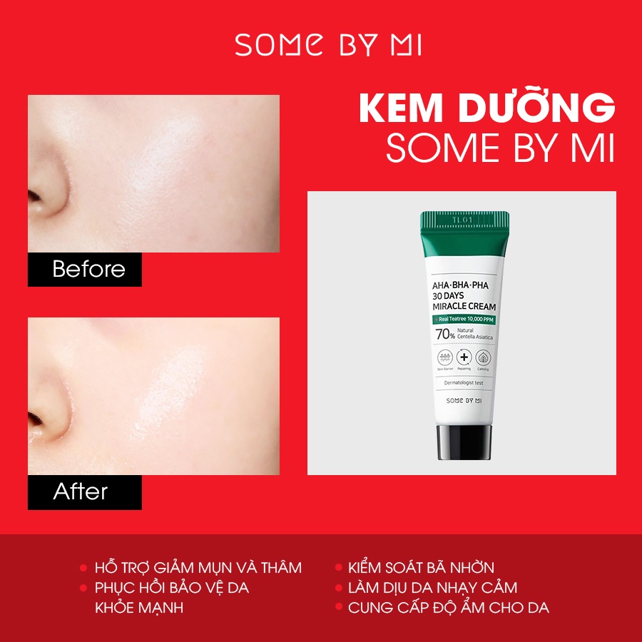 [Mã FMCGMALL -8% đơn 250k] Bộ Kit Gỉam Mụn Some By Mi AC SOS AHA BHA PHA 30 Days