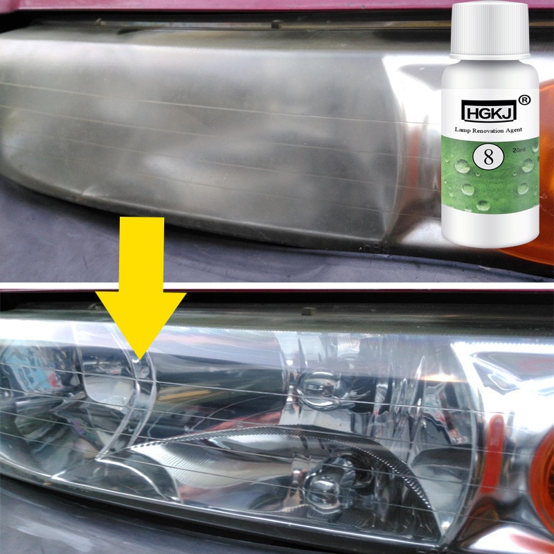 20ml HGKJ Auto Car Accessories Chất đánh bóng đèn pha đèn pha sáng trắng sửa chữa đèn pha làm sạch Vệ sinh Cửa sổ Kính làm sạch TSLM1