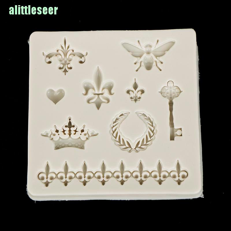 Khuôn Silicone Làm Kẹo Đường Trang Trí Bánh Hình Khung Ren Cổ Điển
